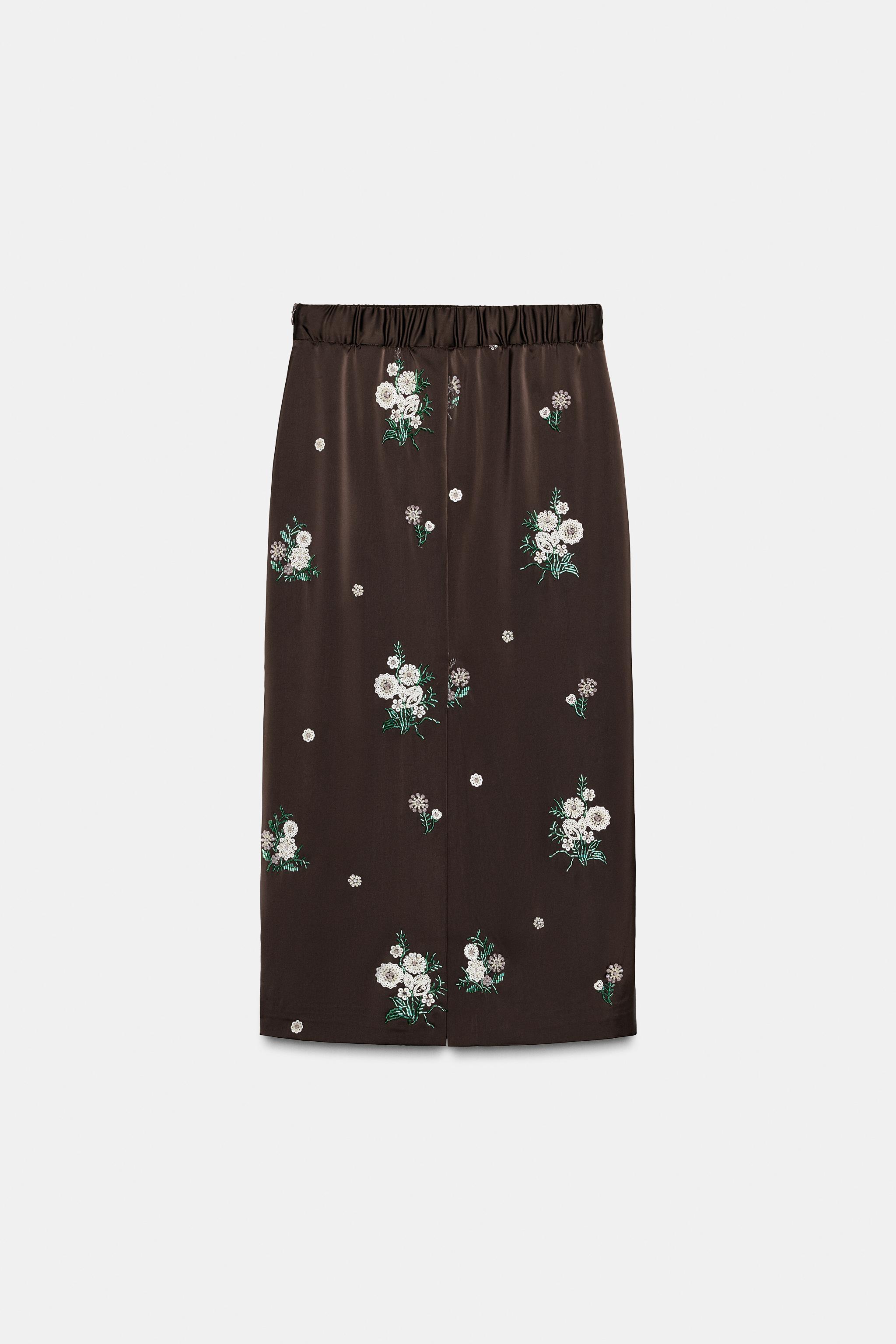 ZW COLLECTION LIMITED EDITION SEQUINED EMBROIDERED SKIRT